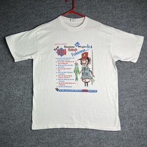 Vintage Jeff Foxworthy‎ T-shirt XL Redneck Fisherman Humor Funny Single Stitch